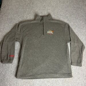 Vintage 2006 NCAA Final Four Indianapolis Fleece Quarter Zip Gray Mens Large